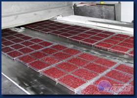 Freezing of chocolate